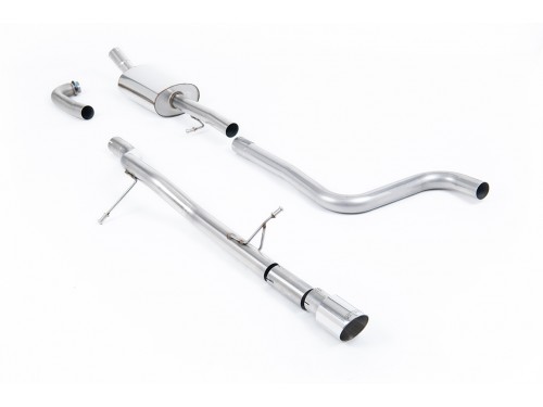 Milltek Sport Ford Fiesta MK8 1.0 EcoBoost Cat-back Non-resonated Exhaust