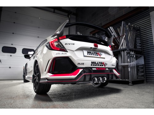 Milltek Sport Honda Civic Type-R FK8 Cat-back Resonated Exhaust