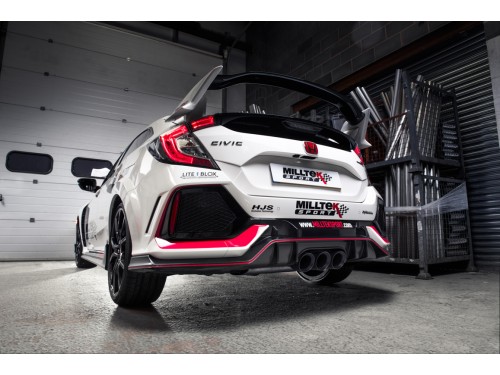 Milltek Sport Honda Civic Type-R FK8 Cat-back Non-resonated Race