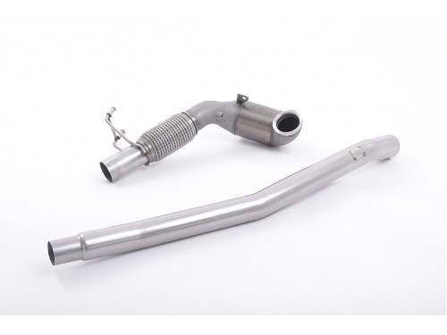 Milltek Audi A3 2.0 TFSI quattro Sedan 8V (US-only) (2014-2020) Large Bore Downpipe and Hi-Flow Sports Cat SSXVW349
