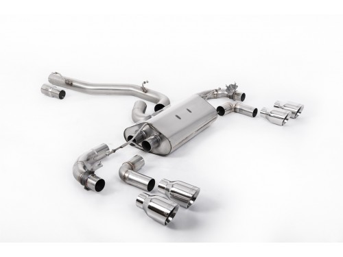 Milltek Sport VW Golf 7.5 R Cat-back Non-resonated Valved RACE 80mm Exhaust