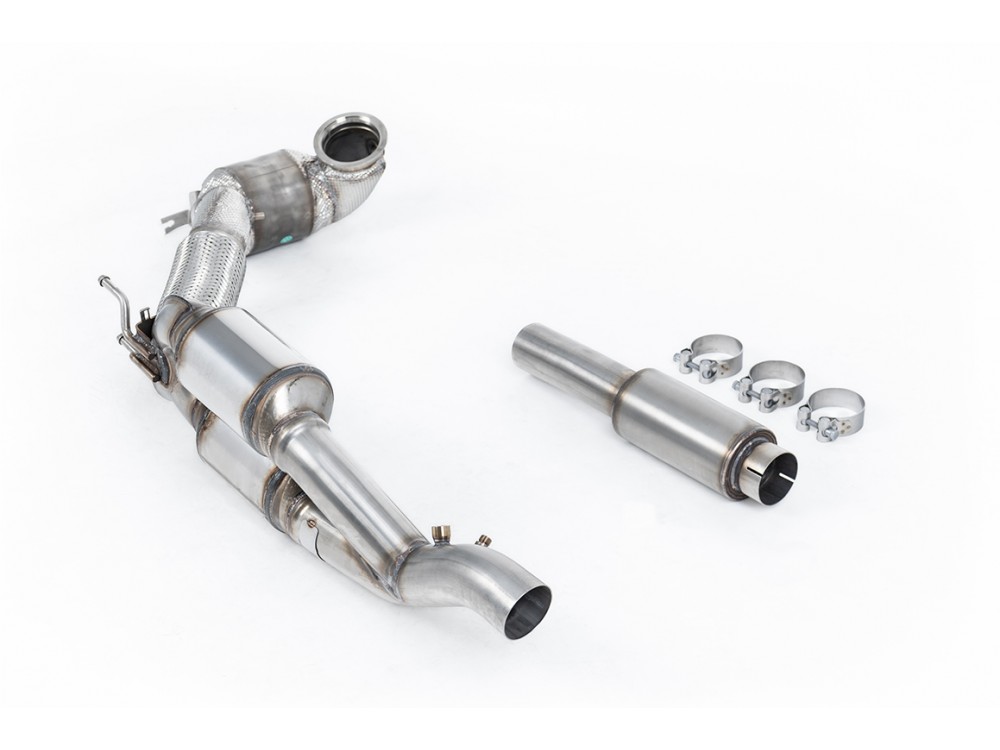 Milltek Audi S3 2.0TFSI Quattro Saloon/Sedan 310PS & 333PS 8Y (OPF/GPF Models Only) (2020-2026) HJS Tuning ECE Downpipes SSXVW739 Exhaust - SSXVW739 Milltek Audi S3 2.0TFSI Quattro Saloon/Sedan 310PS & 333PS 8Y (OPF/GPF Models Only) (2020-2026) HJS Tuning ECE Downpipes SSXVW739 Exhaust