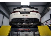 Quicksilver BMW M3/M4 G80/G81/G82 Center Exit Sound Architect + CarbonWurks Diffuser Exhaust