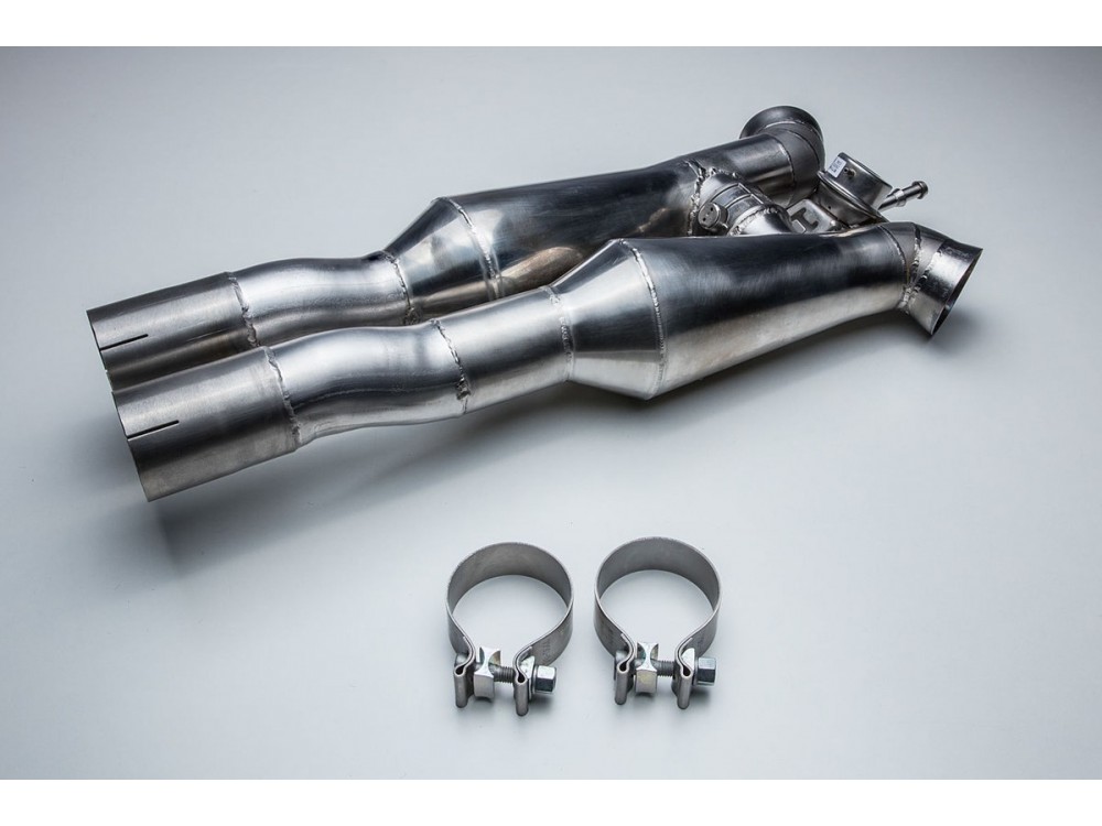 Wydech TechArt Porsche Panamera Turbo G2/971 Tłumik przedni z klapami TechArt Porsche Panamera Turbo G2/971 Front silencer with klapami Exhaust