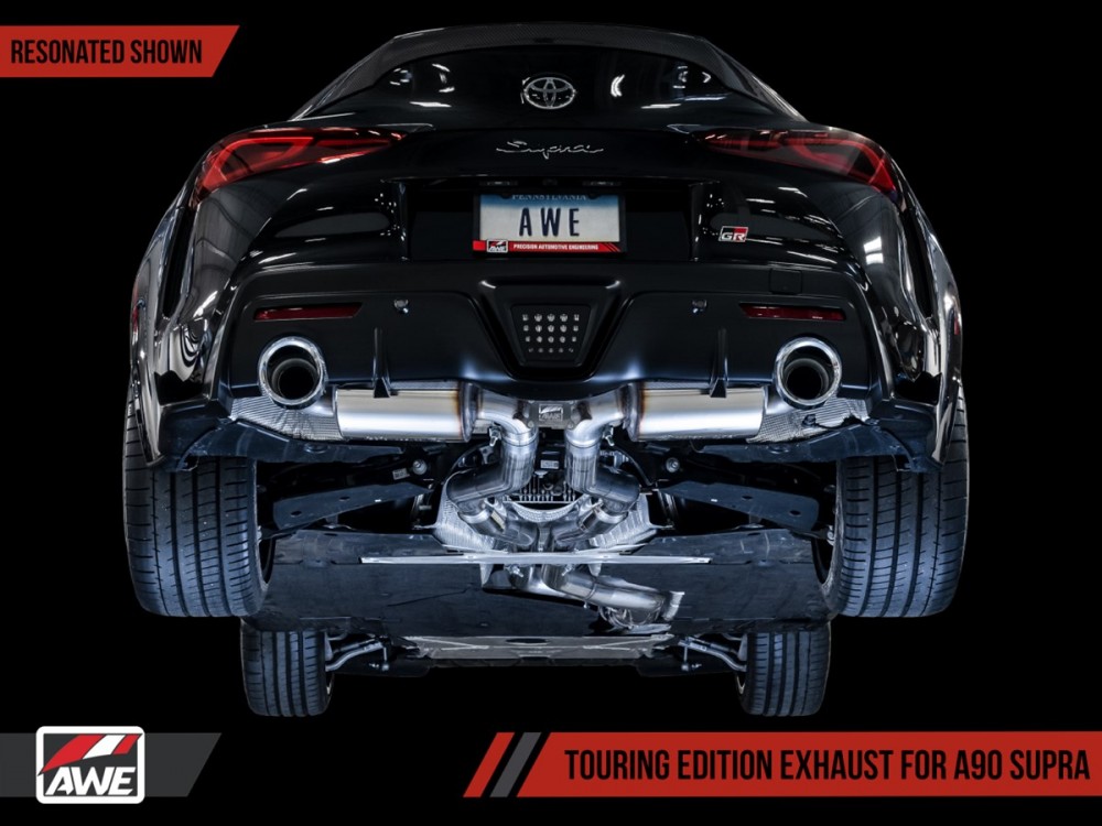 Exhaust AWE Toyota A90 GR Supra 3.0L Turbo Resonated Touring Edition - 3015-32118 | 3015-33132 Exhaust AWE Toyota A90 GR Supra 3.0L Turbo Resonated Touring Edition - 3015-32118 | 3015-33132