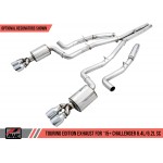 AWE Dodge Challenger 15+ SRT Hellcat 6.2L SC Non-resonated Touring Edition Exhaust
