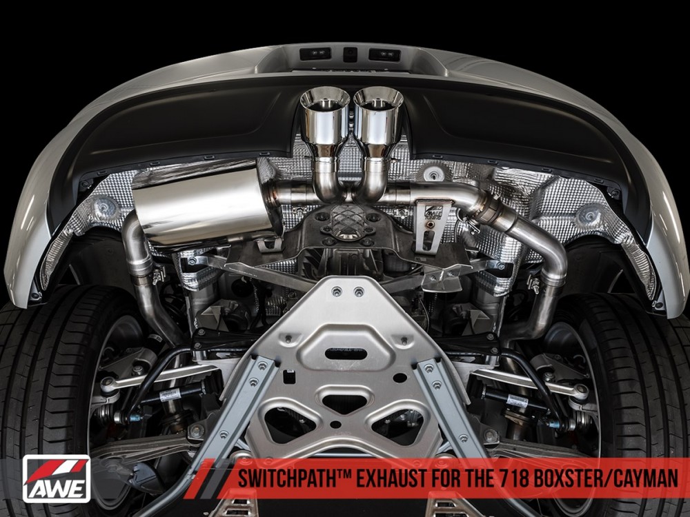 Wydech AWE Porsche 718 Boxster/Cayman 2.0/2.5 Turbo (PSE) SwitchPath™ - 3025-32020 | 3025-33020 | 3025-35000 AWE Porsche 718 Boxster/Cayman 2.0/2.5 Turbo (PSE) SwitchPath™ Exhaust