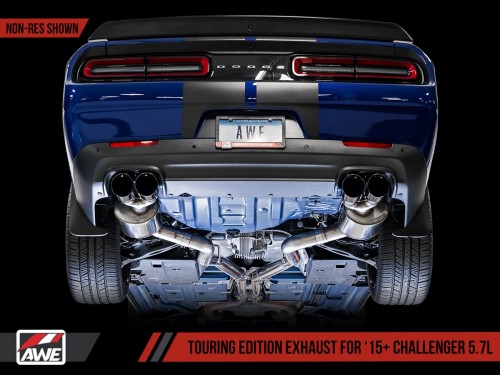 AWE Dodge Challenger R/T 5.7L Resonated Touring Edition Exhaust