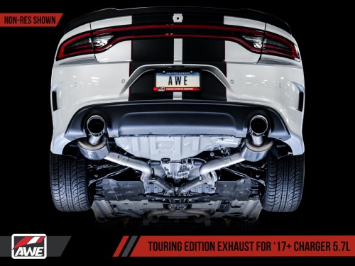 AWE Dodge Charger 17+ 5.7L Non-resonated Touring Edition Exhaust