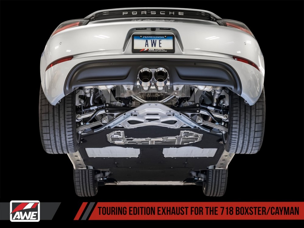 Wydech AWE Porsche 718 Boxster/Cayman 2.0/2.5 Turbo Touring Edition - 3015-32080 | 3015-33080 | 3015-35000 AWE Porsche 718 Boxster/Cayman 2.0/2.5 Turbo Touring Edition Exhaust