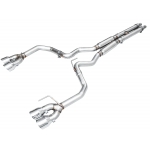 AWE Ford Mustang GT S650 Quad Tip Track Edition Exhaust