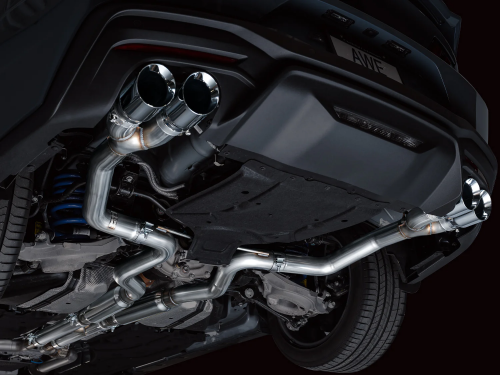 AWE Ford Mustang GT S650 Quad Tip Track Edition Exhaust