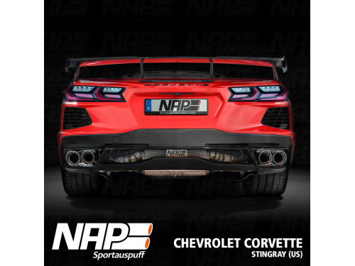 NAP Sportauspuff Chevrolet Corvette C8 Stingray (EU/US) Exhaust system Exhaust