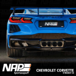 NAP Sportauspuff Chevrolet Corvette C8 Stingray (EU) Exhaust system + Diffuser Exhaust