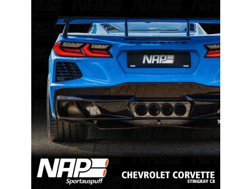 NAP Sportauspuff Chevrolet Corvette C8 Stingray (EU) Exhaust system + Diffuser
