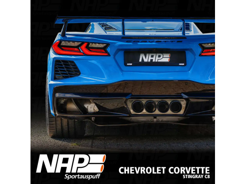 NAP Sportauspuff Chevrolet Corvette C8 Stingray (EU) Exhaust system + Diffuser Exhaust